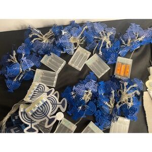 Set of 9 Hanukkah Menorah Dreidel‎ Star of David Lights String Lights Decoration
